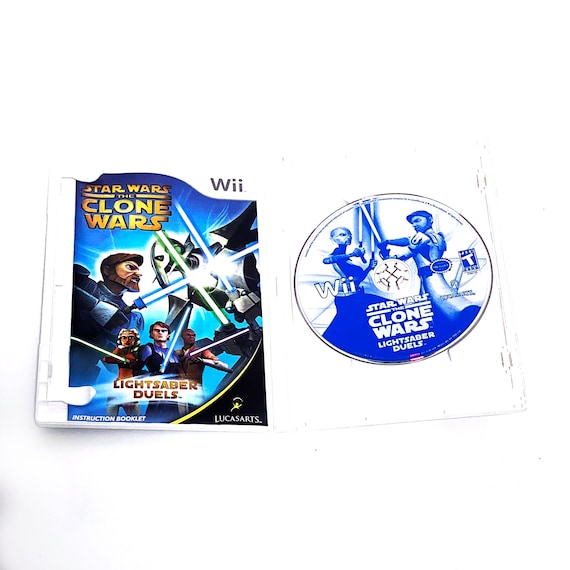 Nintendo Wii Star Wars the Clone Wars Lightsaber Duels Video Game Complete With Manual and Case Tested Works Video Games Gamer Etsy