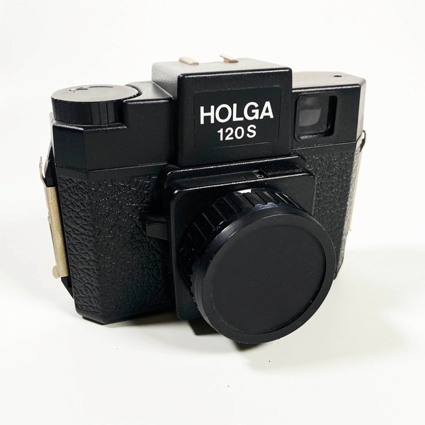 Vintage Holga 120s Plastic Focus Free Fully Manual 35mm Film Camera Tested Works Lomo Lomography Medium Format