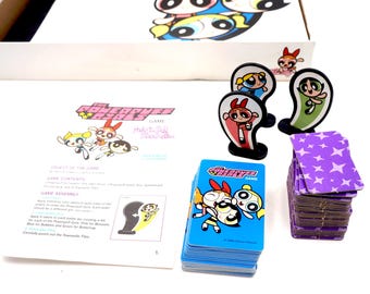 ARMOIRE DE JEU de laboratoire Powerpuff filles Trendmasters réseau de dessins animés 1999 EUR 10