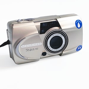 Olympus Stylus 150 Zoom Point and Shoot 35mm Film Camera Tested 90s Zoom Mju Silver