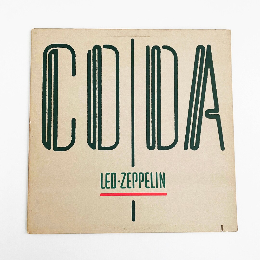 Vintage Led Zeppelin Coda LP Record Album Vinyl 1982 Vinyl