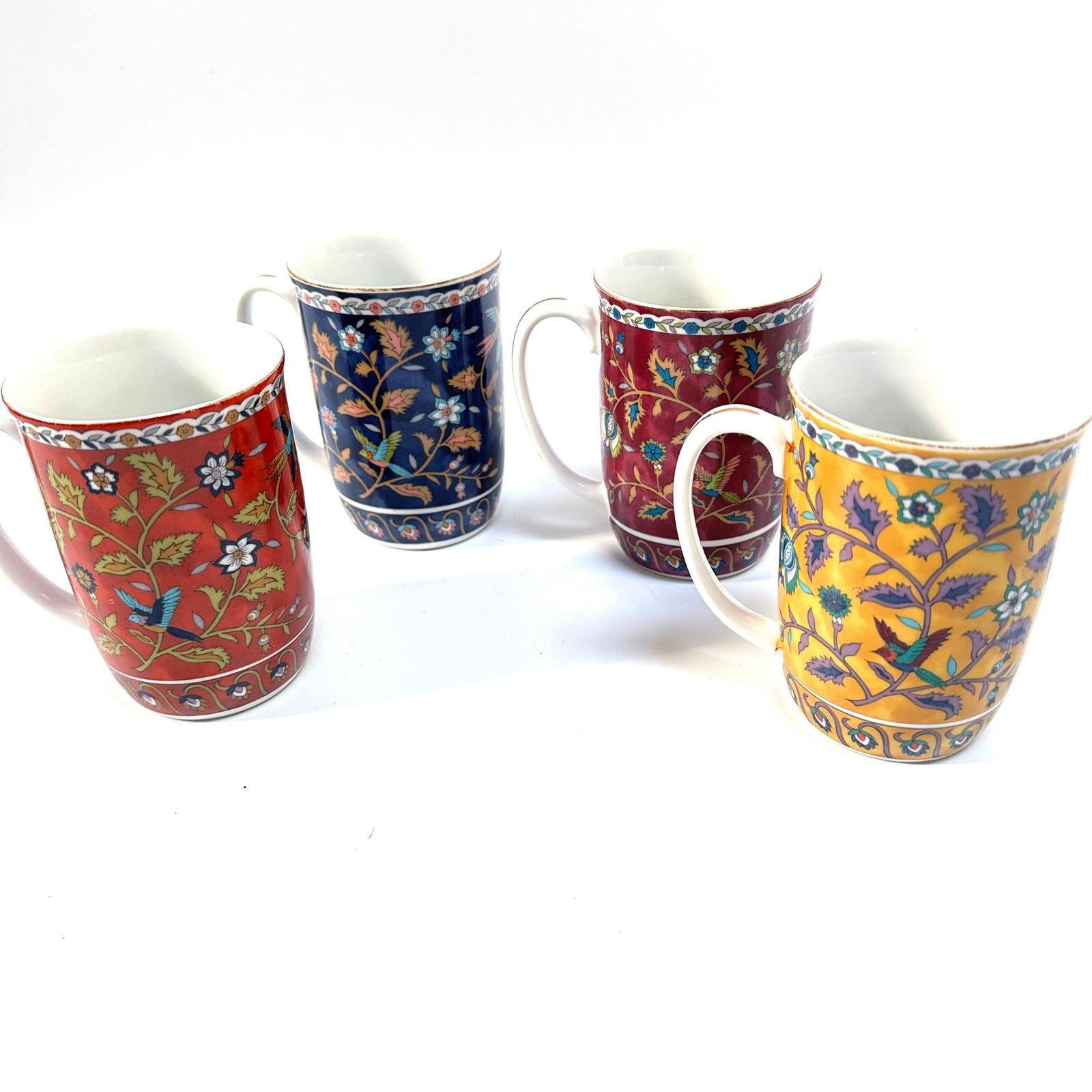 Vintage Takahashi San Francisco Silk Road Mugs Set of 4 - 1983