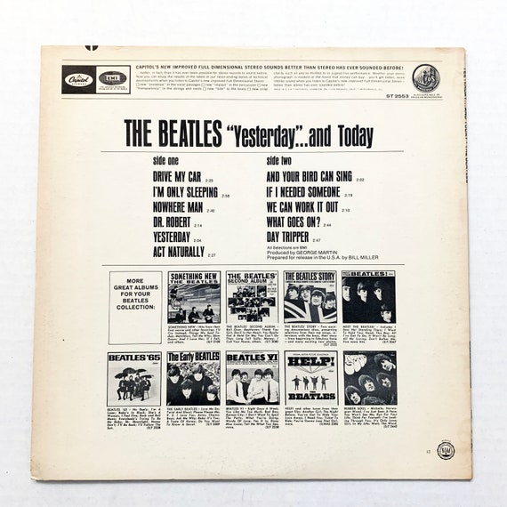 Vintage the Beatles Yesterday and Today 12