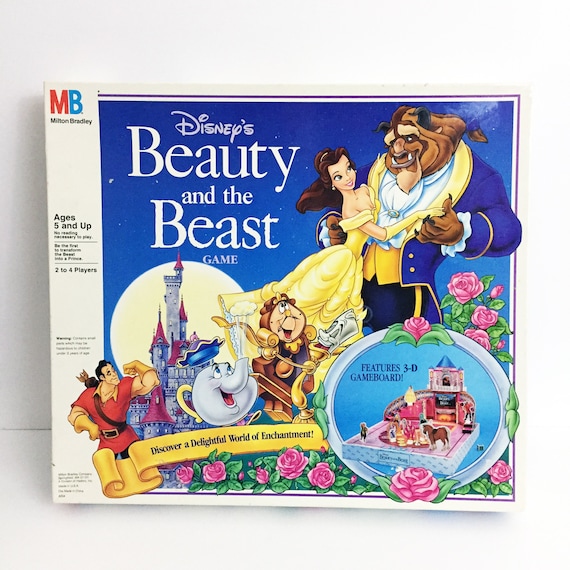Vintage Beauty and the Beast 3D Board Game Complete 1990 Etsy