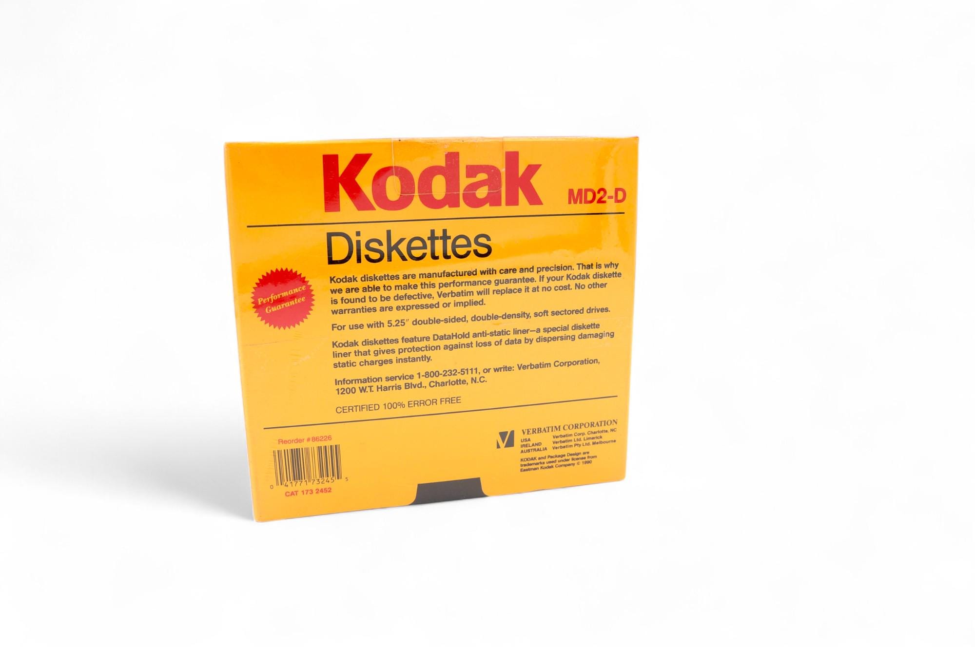 Vintage 1990 Kodak MD2-D Floppy Disks Set of 10 Sealed 90s NOS New