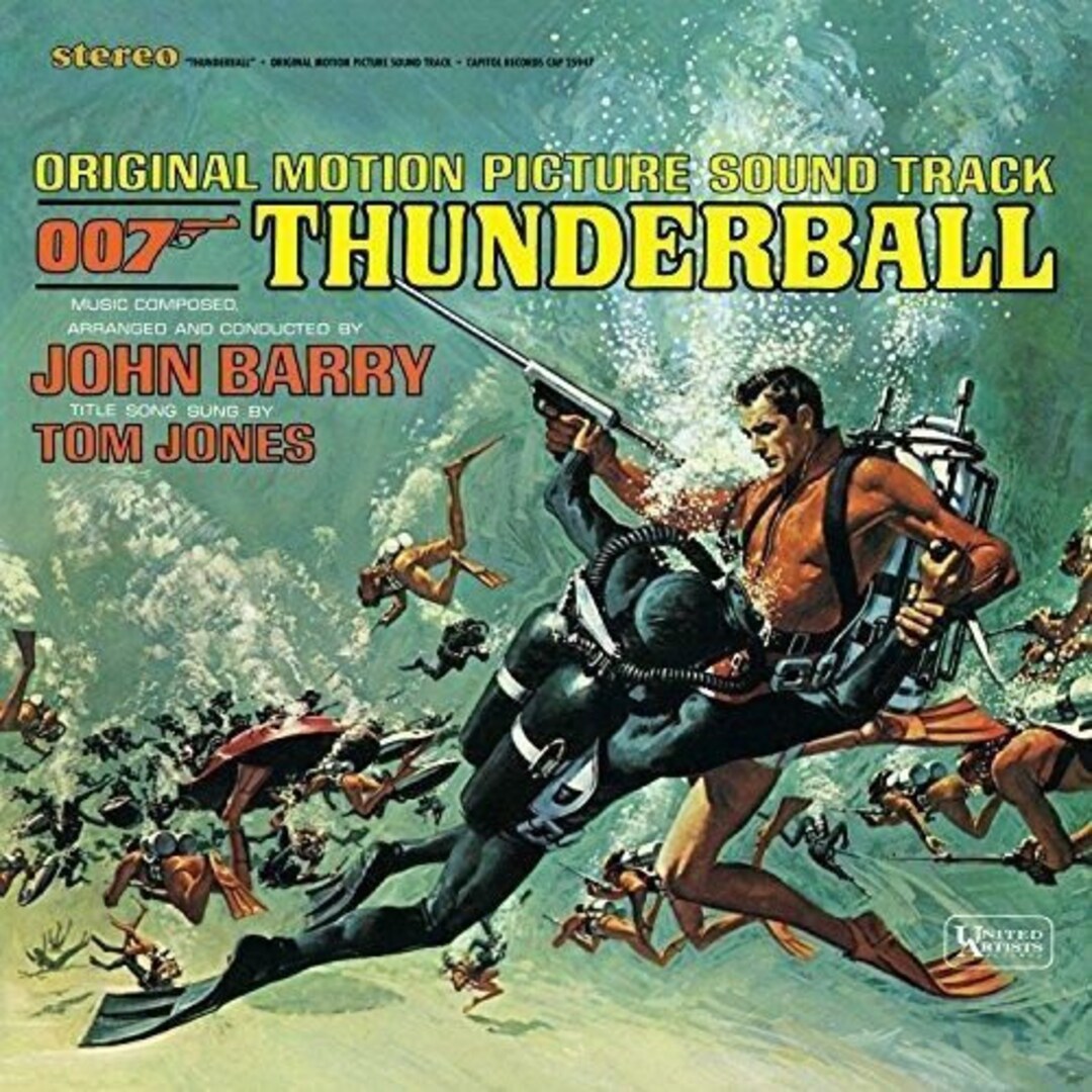 Vintage James Bond 007 Thunderball Movie Soundtrack LP Record Etsy