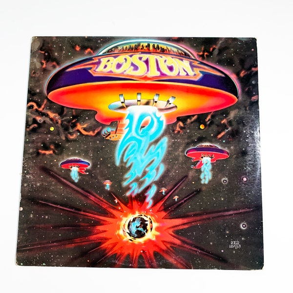 Vintage Boston Debut Album Self Titled Vinyl Record LP 1976 Album 70s 1970s Rock 12" More Than a Feeling