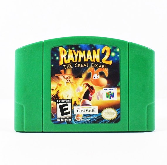 Vintage Rayman 2 the Great Escape Nintendo 64 Tested Works Very Clean N64  Video Game 90s Video Game 