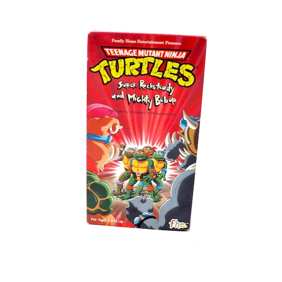 Vintage 1990 Teenage Mutant Ninja Turtles VHS Tape Super