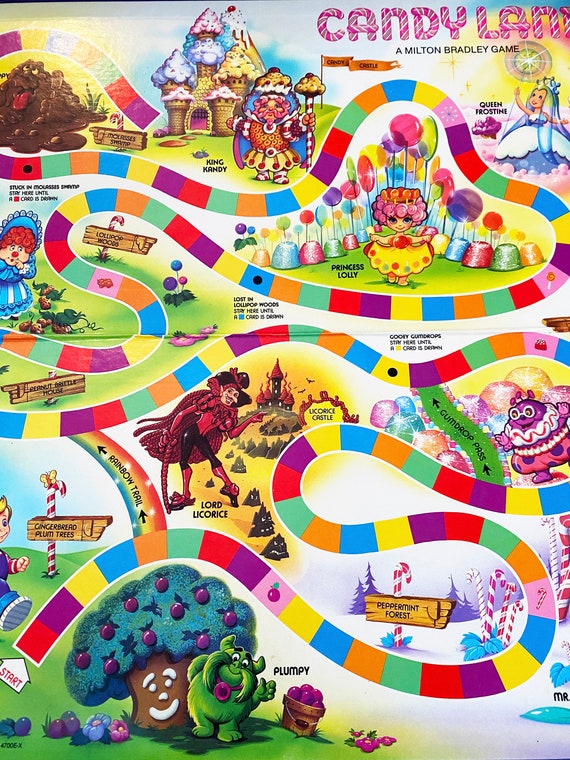 Vintage Original Candy Land Milton Bradley Board Game 1984 Etsy