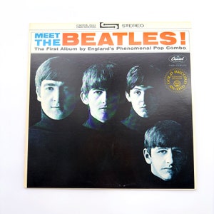 Vintage The Beatles Meet the Beatles! 12&quot; LP Record Vinyl Album 60s I Want to Hold Your Hand ST-2047