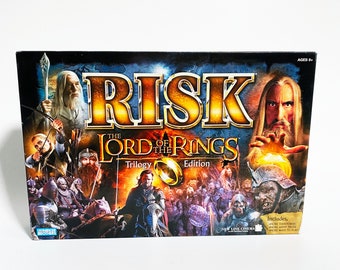 Risk Lord of the Rings Trilogy Edition Board Game 100% Complete In Box LOTR