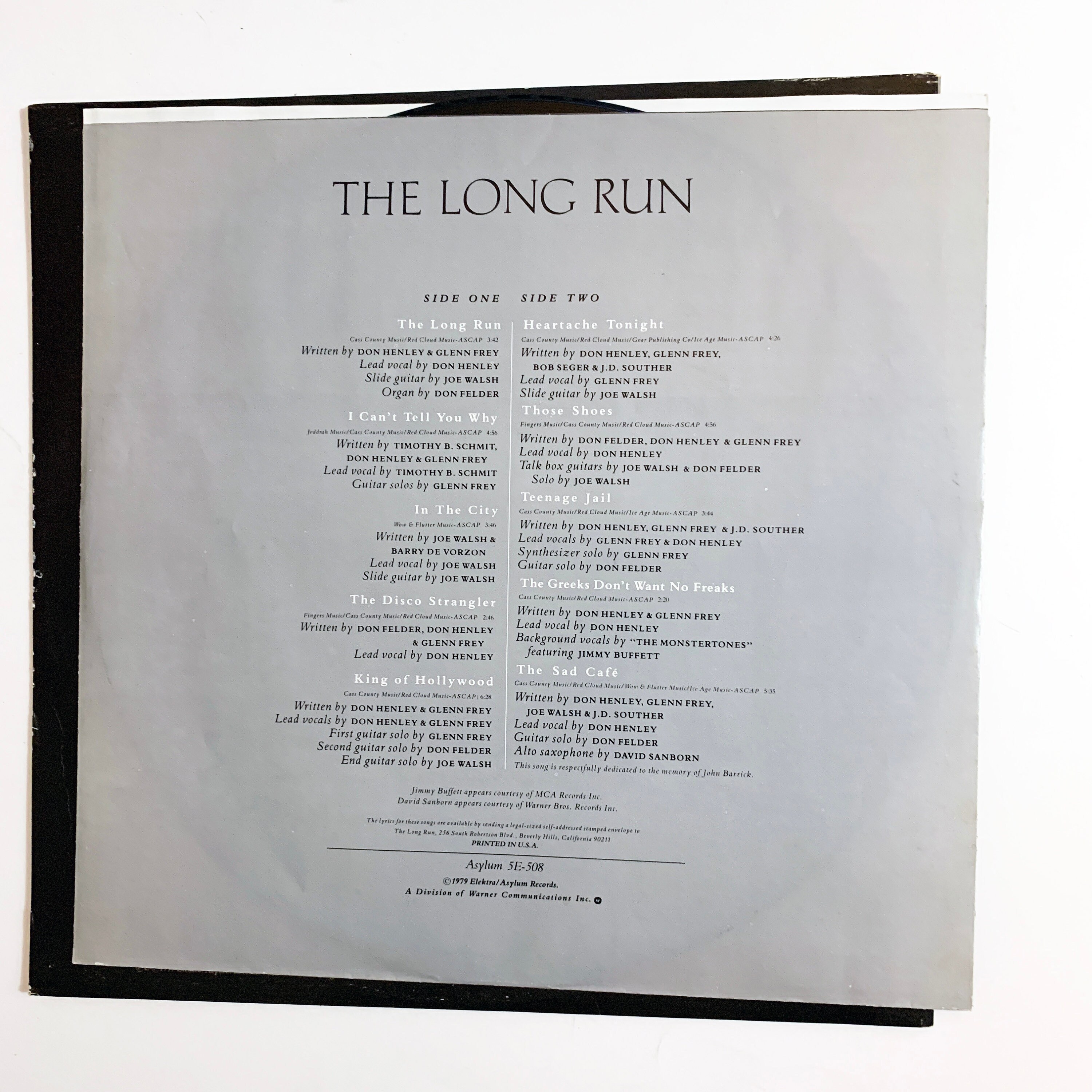 Vintage Eagles the Long Run Album Vinyl LP Record 12