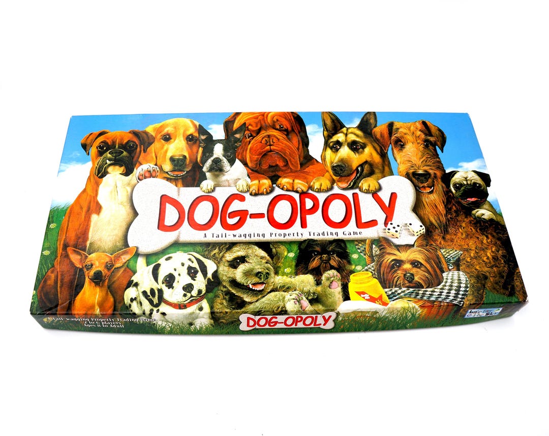 Vintage Dog-opoly Dogopoly Board Game 100% Complete Excellent