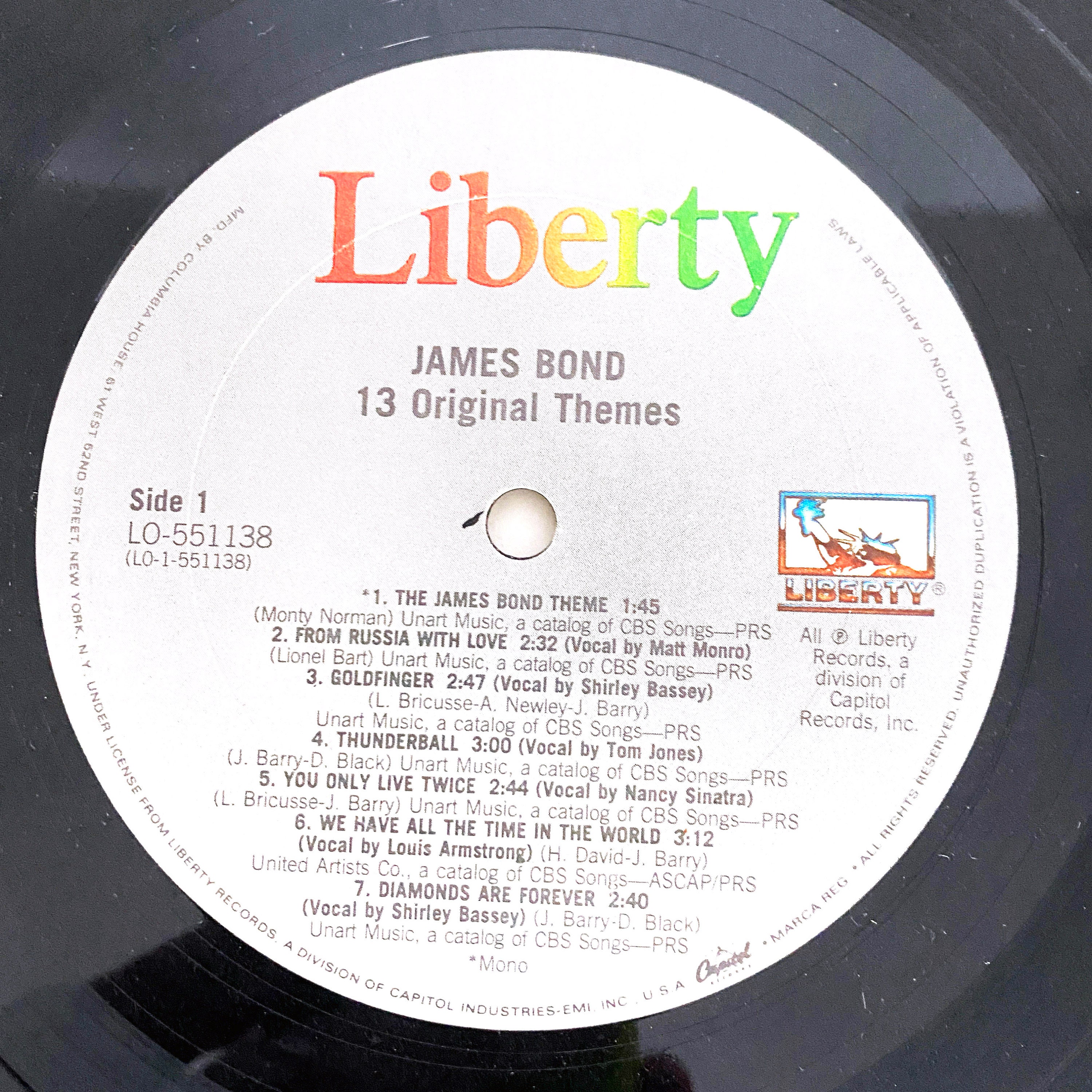 007 サウンド トラック シリーズ 13作 LP レコード