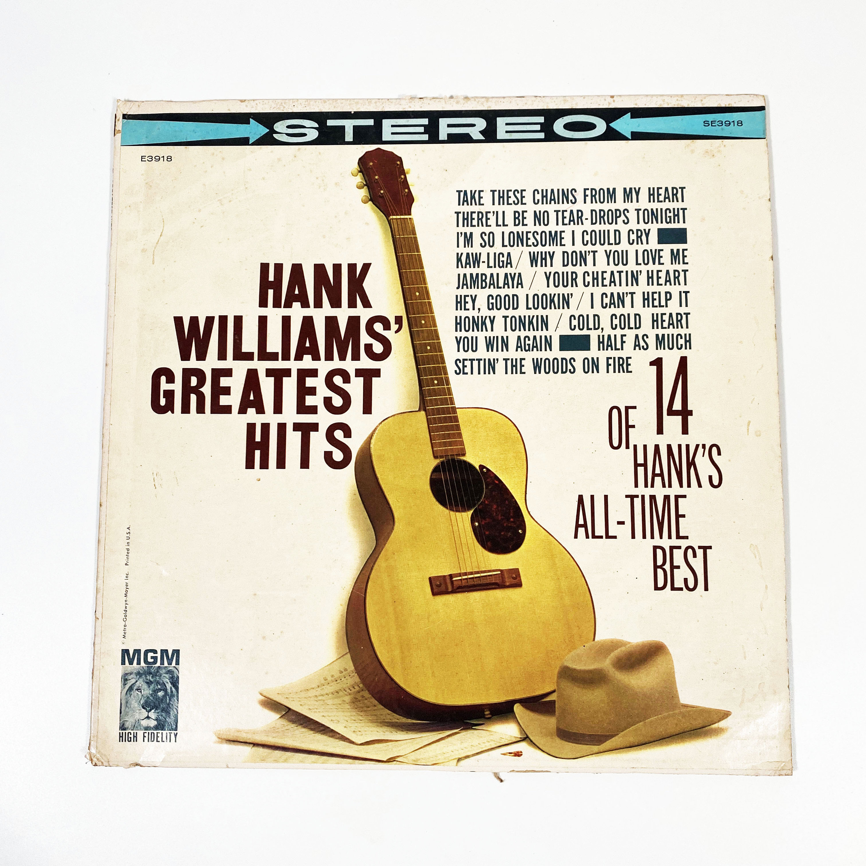Vintage Hank Williams Greatest Hits Album Vinyl LP Record 12
