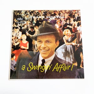 Vintage 1957 Frank Sinatra A Swingin Affair LP Album Record 1950s 50s Jazz Lounge Big Band Rat Pack