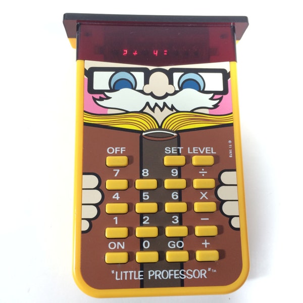 Vintage Texas Instruments Little Professor Calculator Toy 1976 Works 1970s Math