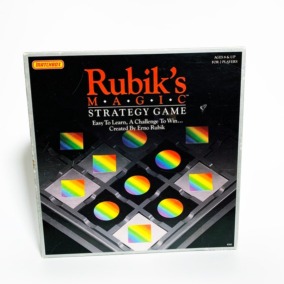 Vintage Rubik's Magic Strategy Game Matchbox 100% Complete Game 1987 1980s 80s Game Night Rubiks Rubix