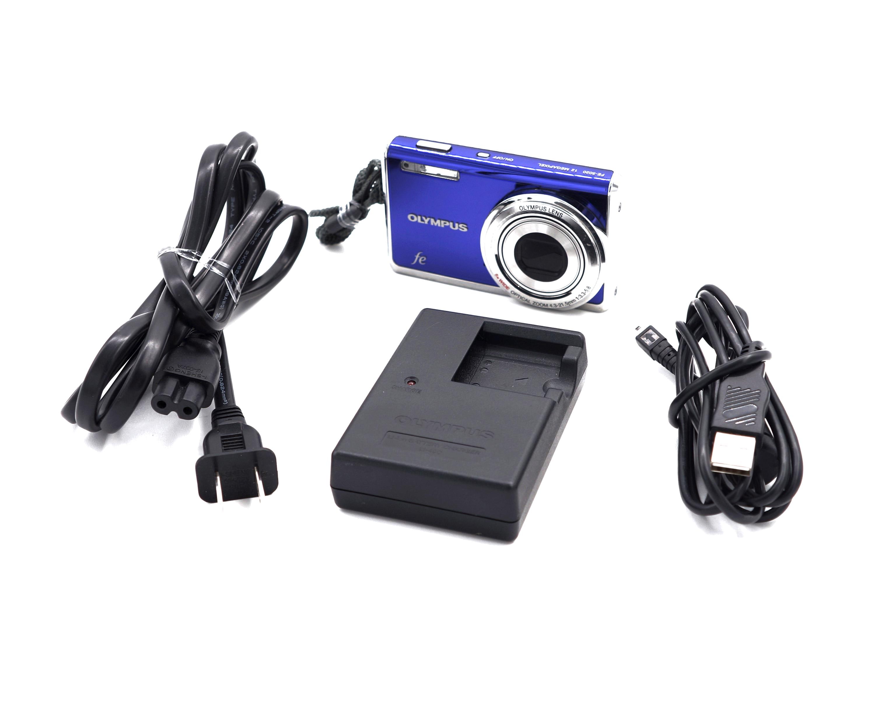 Vintage Olympus FE-5020 12MP Purple Digital Camera Digi Zoom