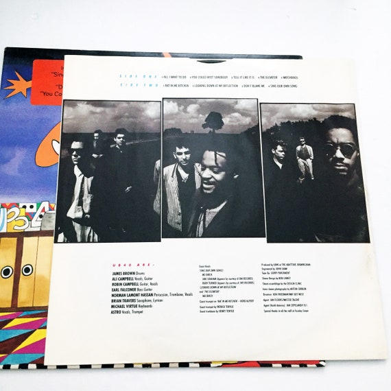 Vintage Original UB40 Rat in the Kitchen LP With Liner Record