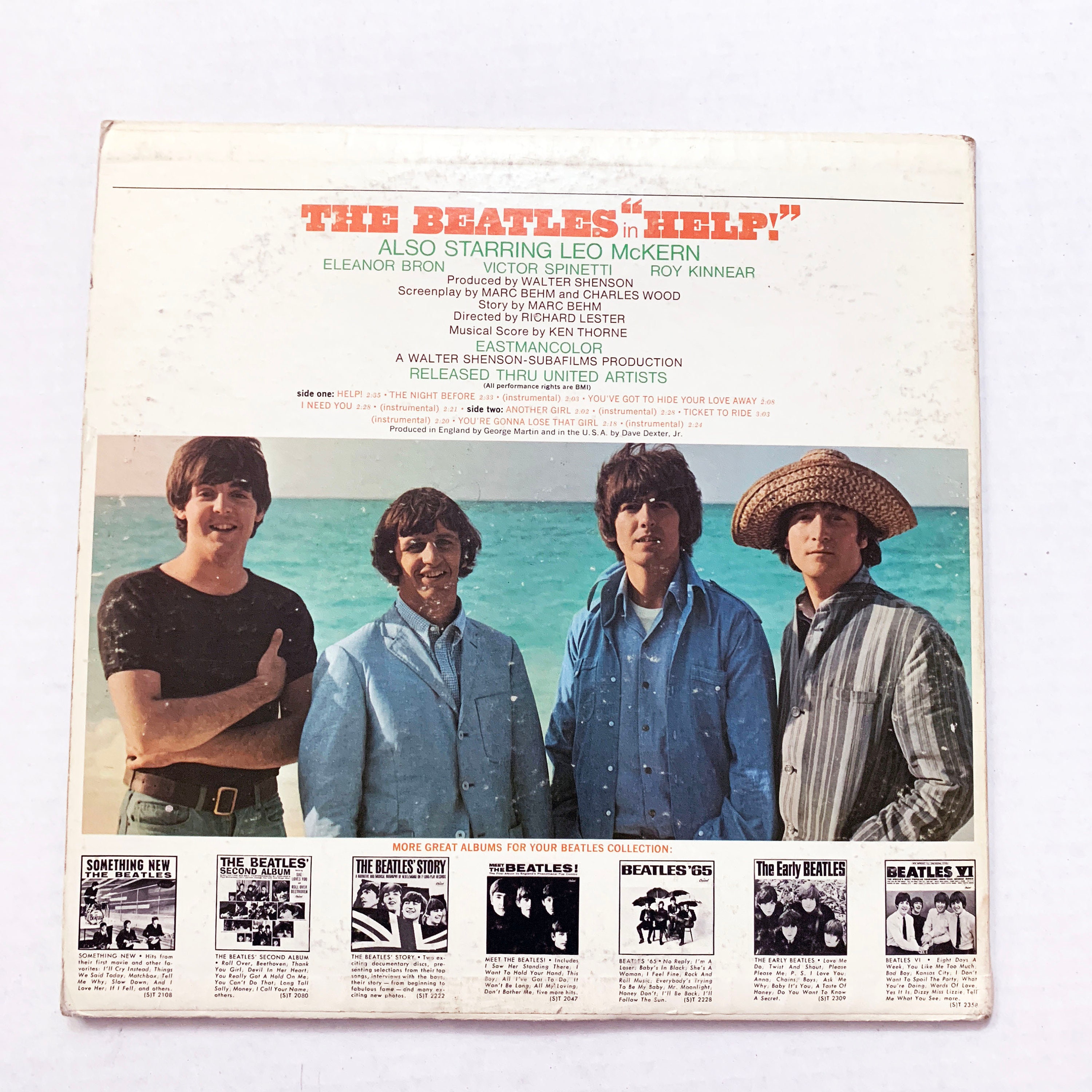 Vintage the Beatles Help Soundtrack 1965 Gatefold Double Album Etsy