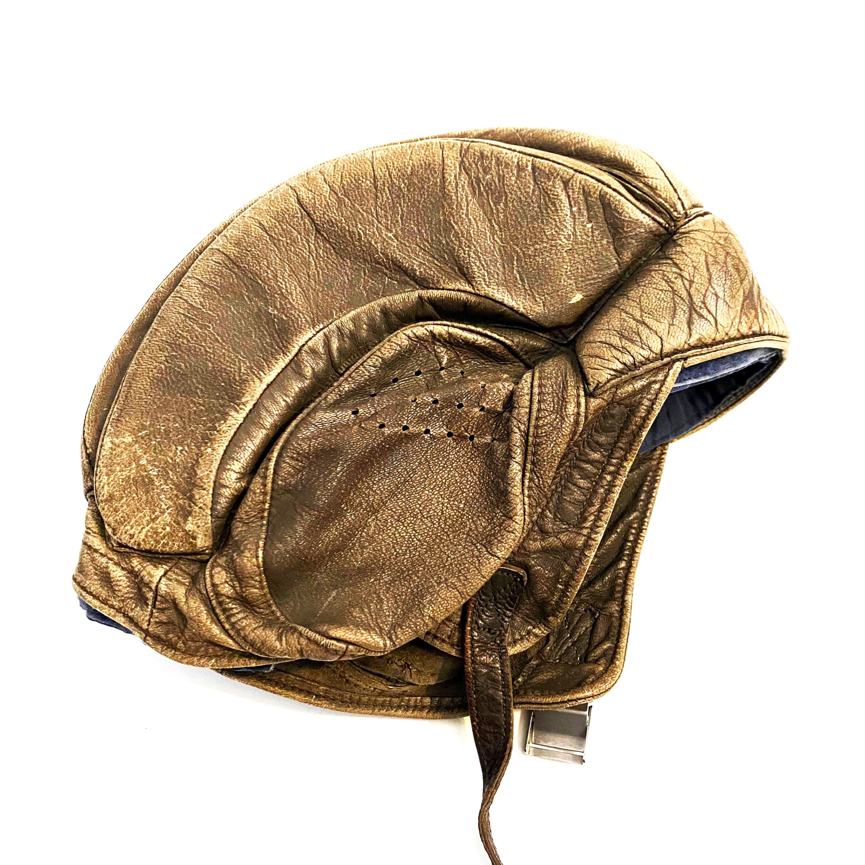 WW2 軍用ヘルメット（スイス軍）希少製品（実物） Vintage Genuine Swiss Military Leather Tankers Helmet Cold War Era