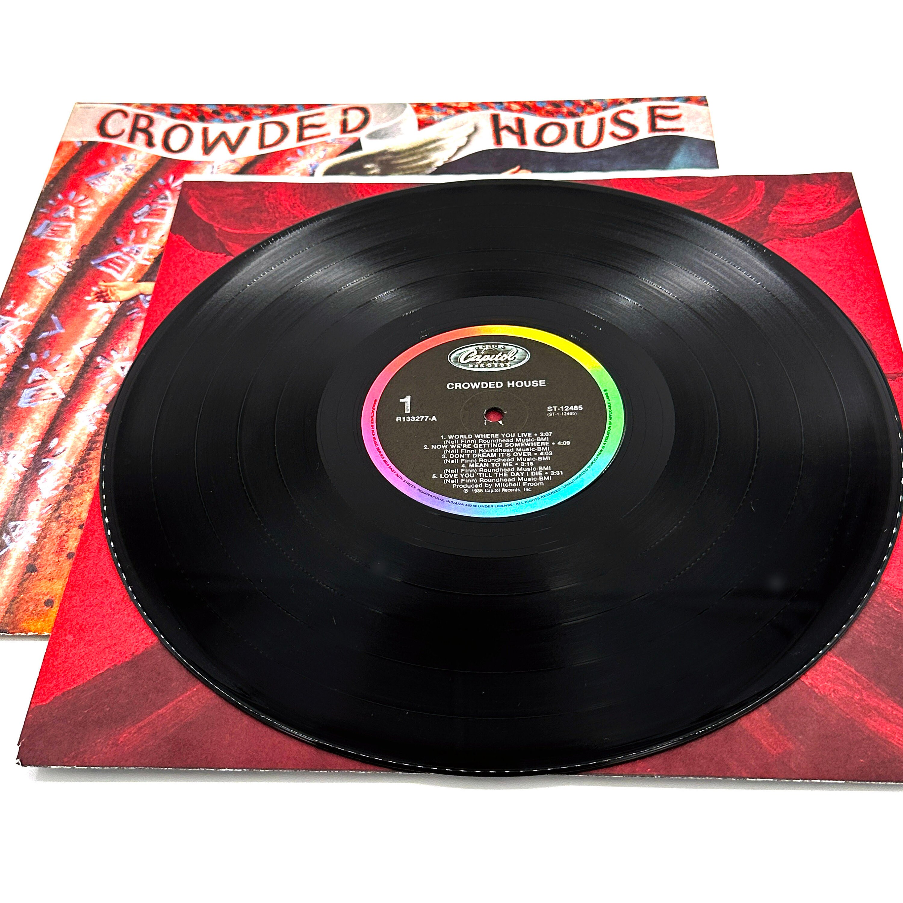 Vintage Crowded House Self Titled Vinyl Record LP 1986 Album 12