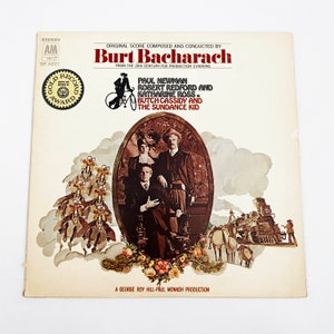 Vintage Burt Bacharach Butch Cassidy And The Sundance Kid Soundtrack Record  Paul Newman Album Vinyl 12&quot; 1969