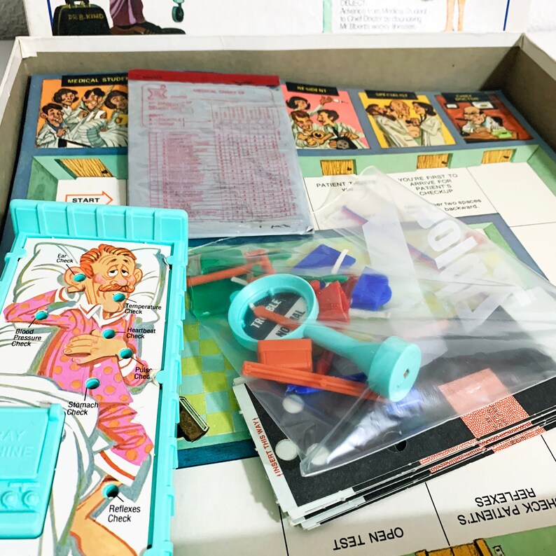 Vintage Doctor Doctor Board Game by Ideal 1978 100 Complete Etsy