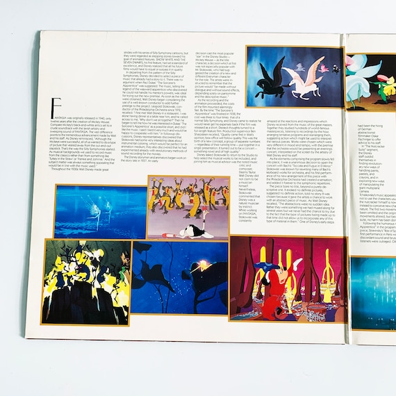 Vintage Walt Disney's Fantasia Vinyl Record, 1982 Soundtrack LP - Etsy