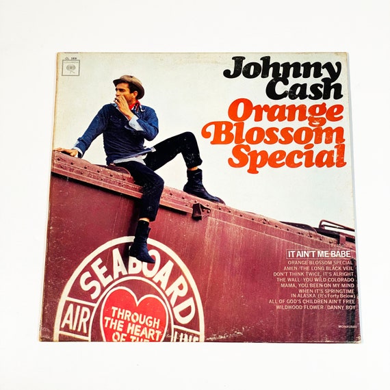 Vintage Johnny Cash Orange Blossom Special Album Vinyl LP Record