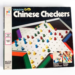 Vintage 1973 Chinese Checkers Board Game by Milton Bradley 100% Complete 4301 70s Games 1970s Toys