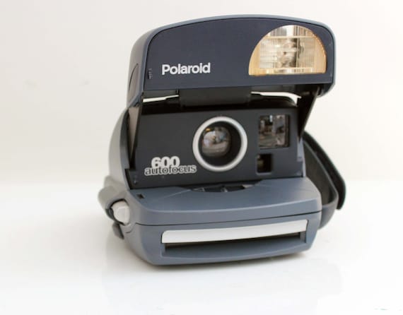 Vintage Polaroid 600 Autofocus Instant Camera Blue