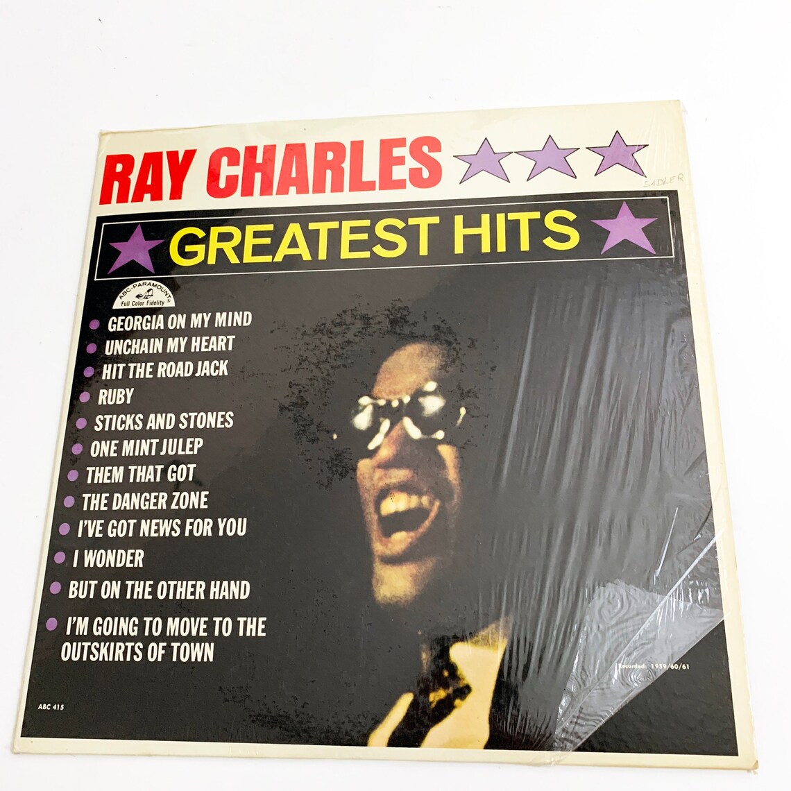Vintage Ray Charles Greatest Hits LP Record Album Vinyl 1962 - Etsy