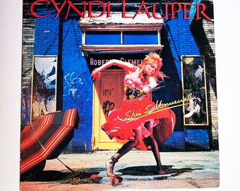 Vintage Cyndi Lauper She's so Unusual Vinyl Record LP Album