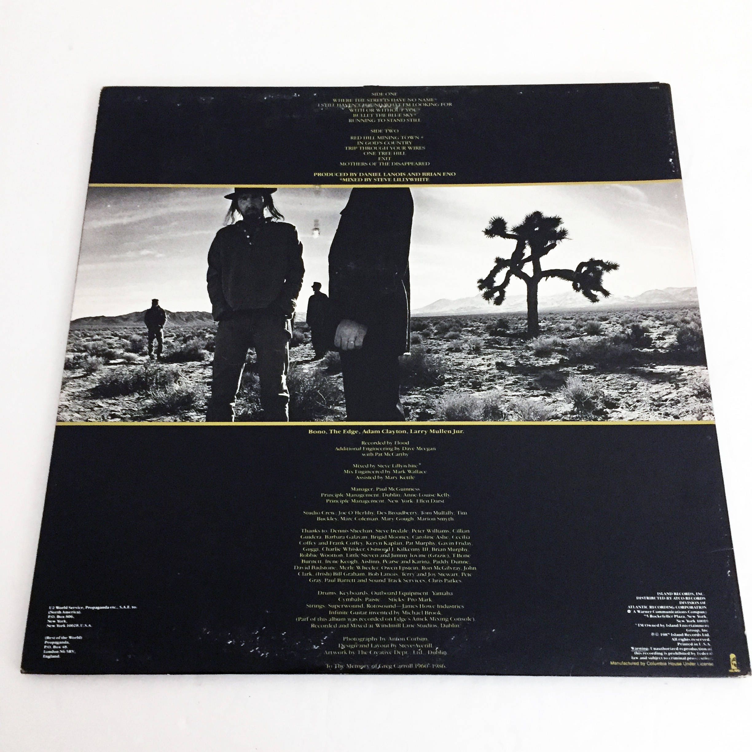 U2 - The Joshua Tree - Double Vinyle