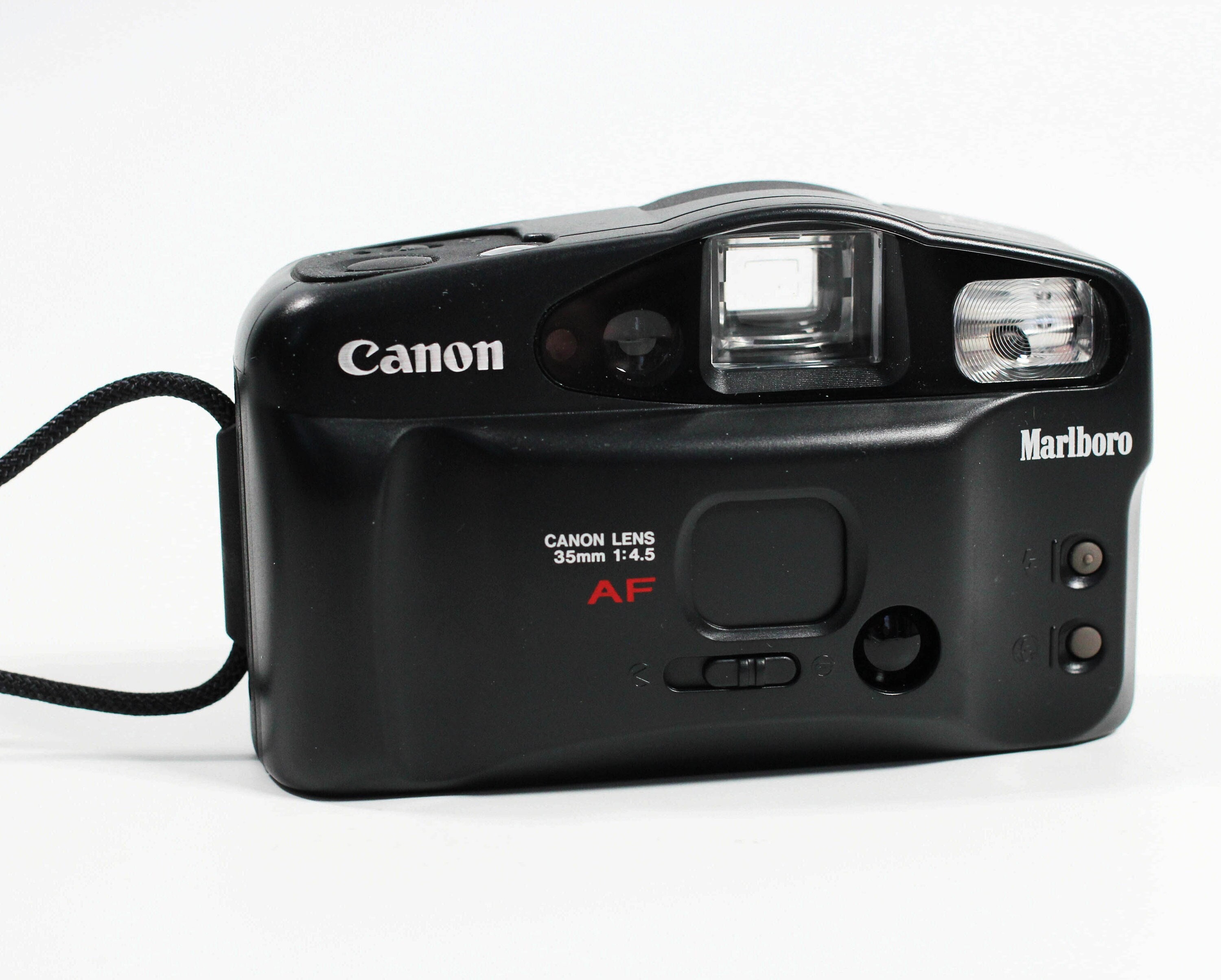Canon Sure Shot Owl Marlboro 35mm Auto Focus Point Shoot Film Camera