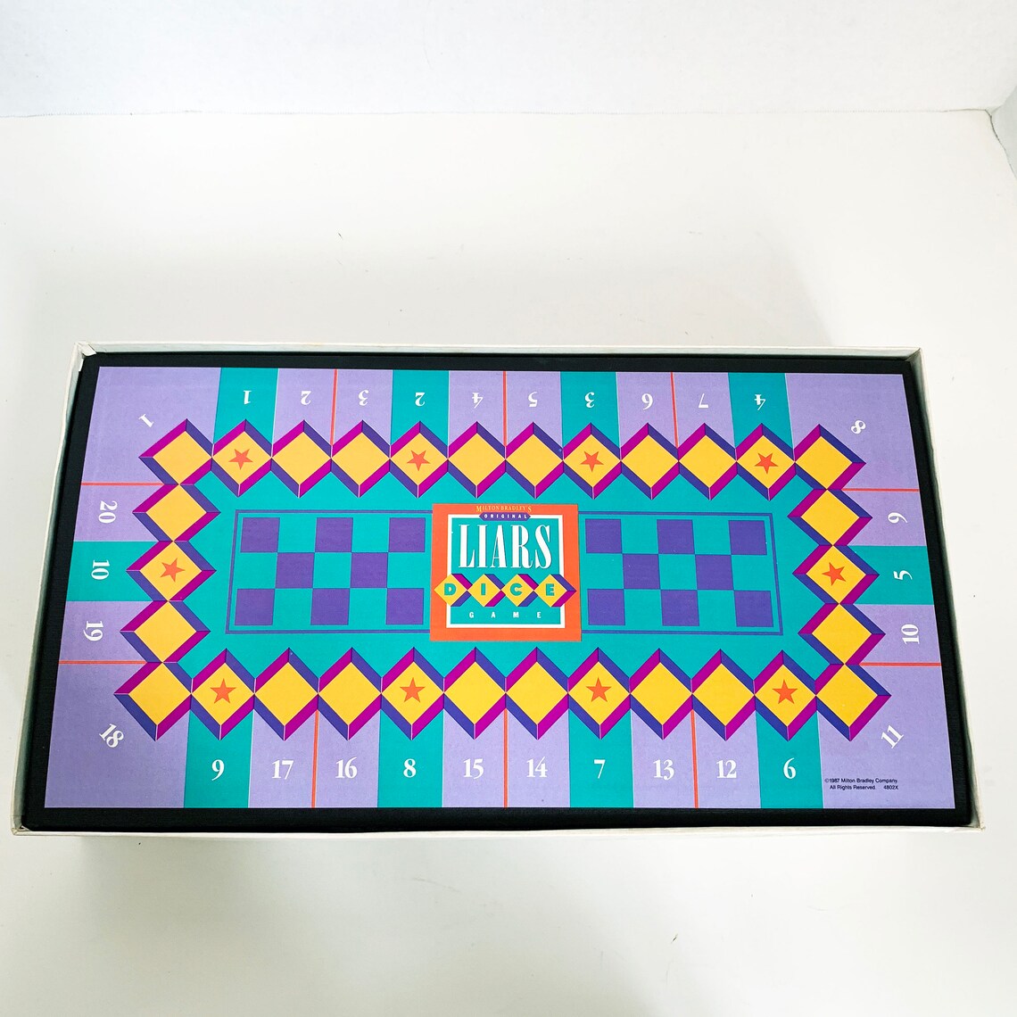Vintage 1987 Liars Dice Board Game 100% Complete 1987 Board Game Milton ...