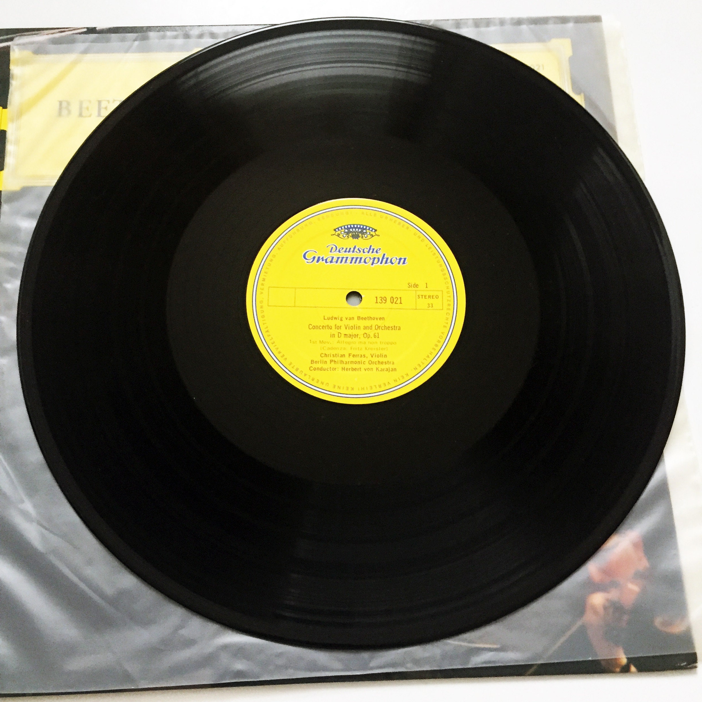 Vintage Beethoven Violin Concerto LP Record Album Vinyl 1967