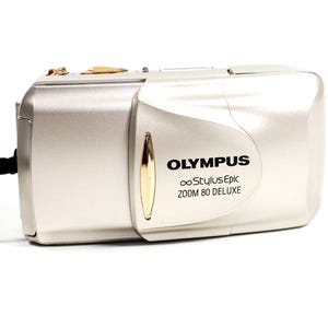 Olympus Stylus Epic 80 Deluxe DLX Point and Shoot 35mm Film Camera All Weather Zoom Mju Photography Lomo Silver Tested