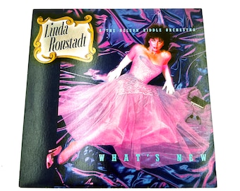 Vintage Linda Ronstadt & The Nelson Riddle Orchestra What's New LP Album Record Vinyl 1983 Original 12"