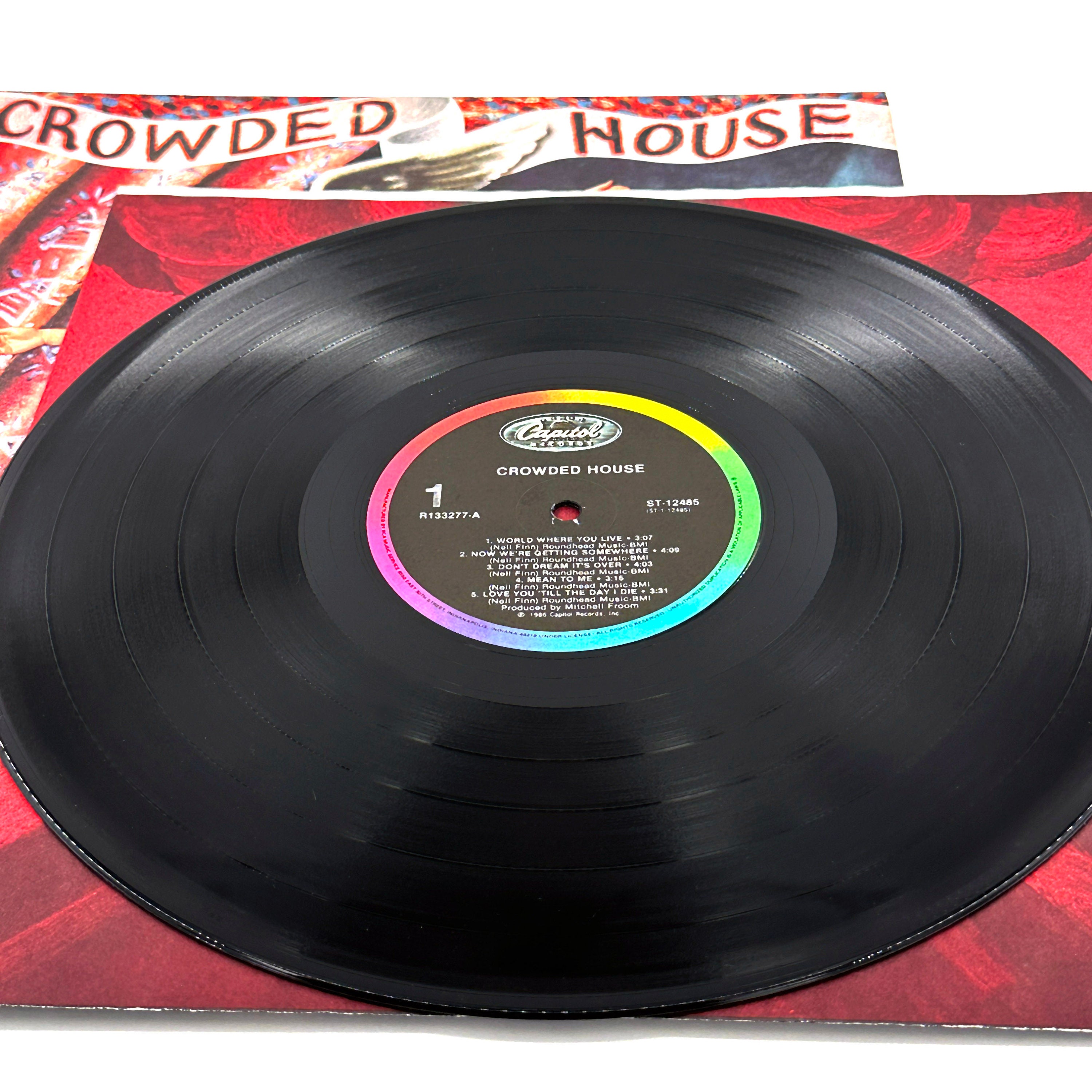 Vintage Crowded House Self Titled Vinyl Record LP 1986 Album 12