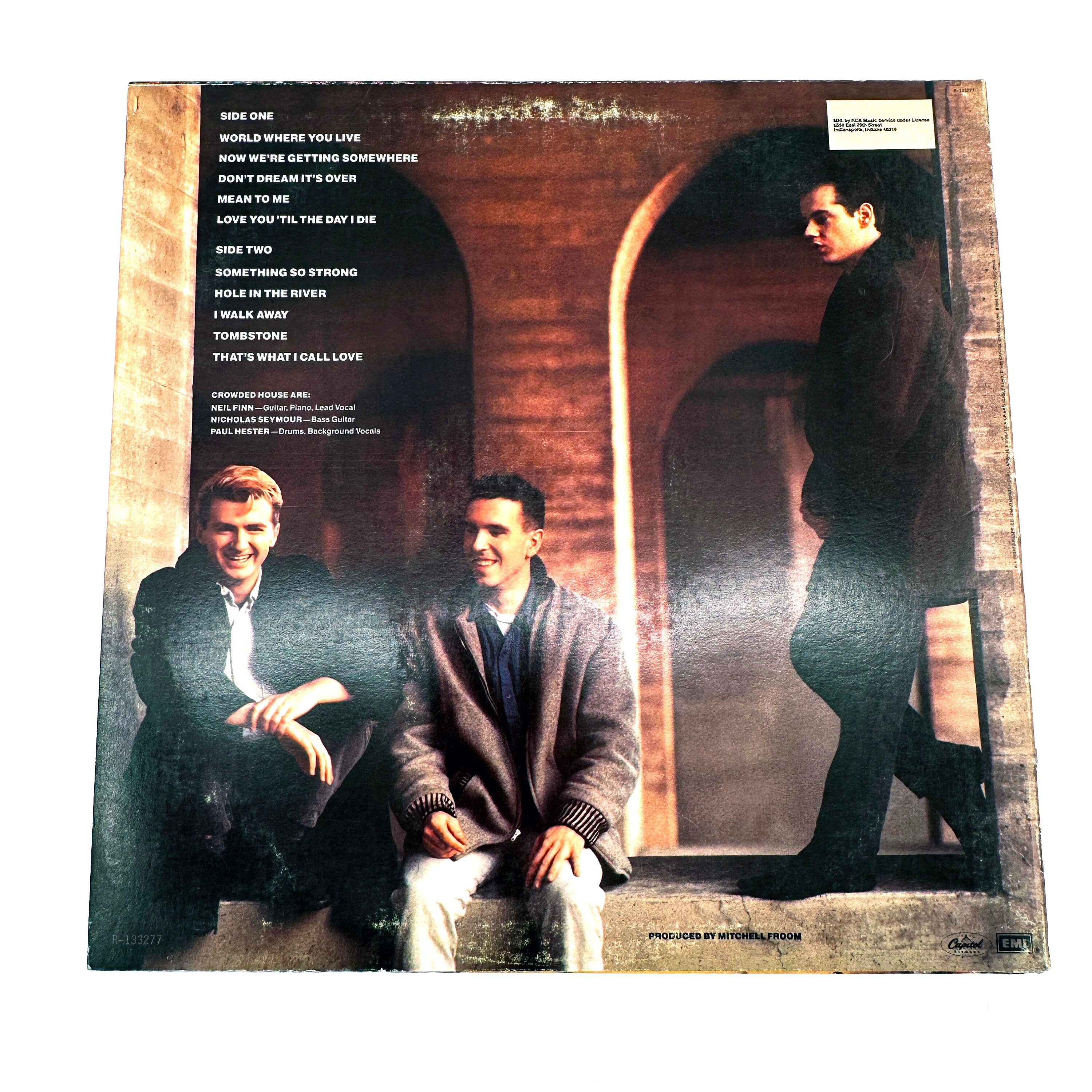 Vintage Crowded House Self Titled Vinyl Record LP 1986 Album 12