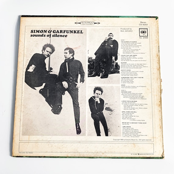 Vintage Simon and Garfunkel Paul Simon Sounds of Silence LP