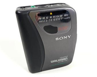Vintage Sony Walkman WM-FX321 Portable Stereo Cassette Tape Player AM/FM Radio Works Black