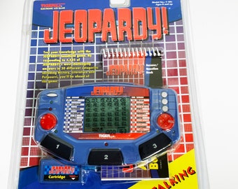 Vintage 1995 Jeopardy Handheld Video Game Quiz Game Show in Package with Cartridge New Old Stock