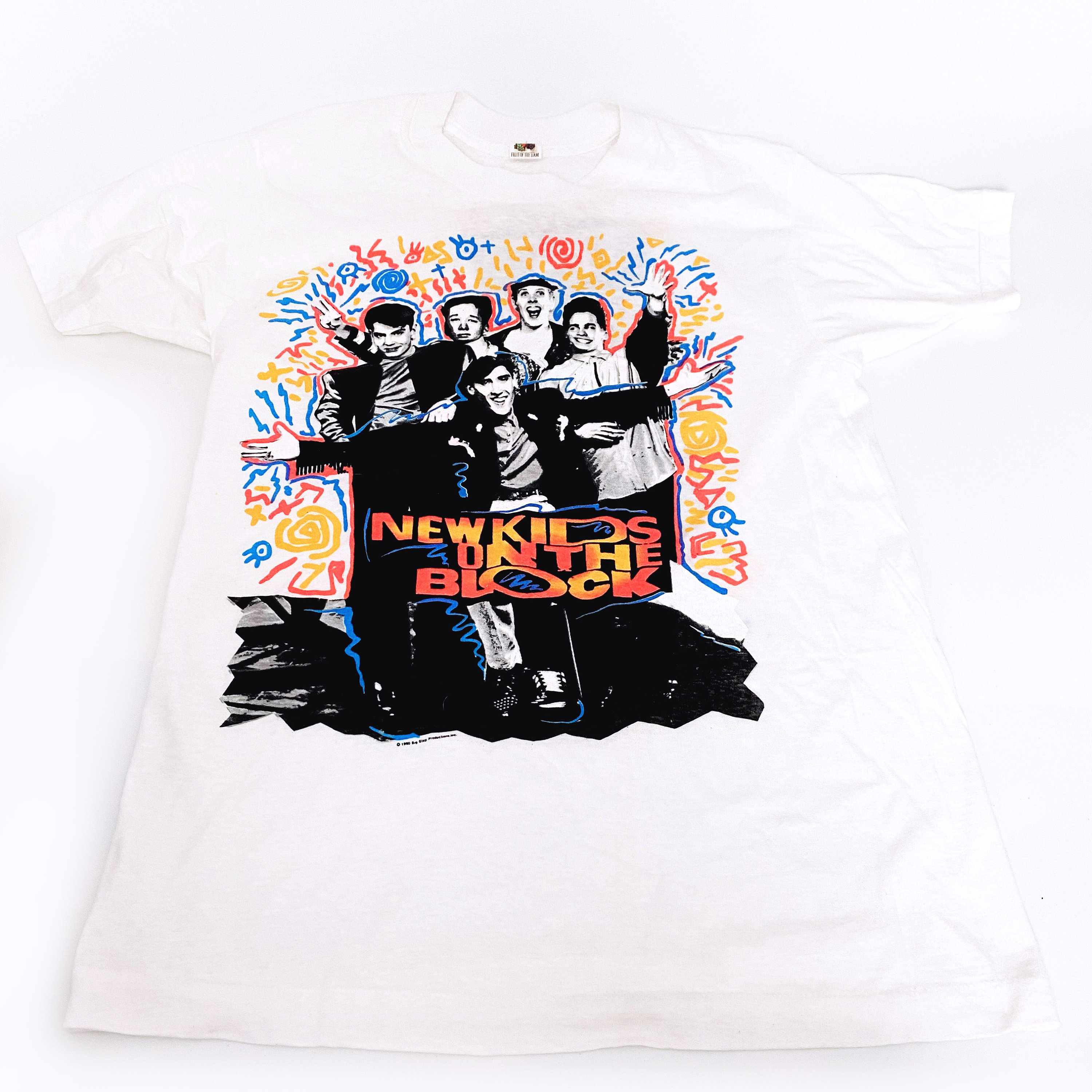 Vintage 1990 New Kids on the Block T-shirt Size Men's Medium 1990s