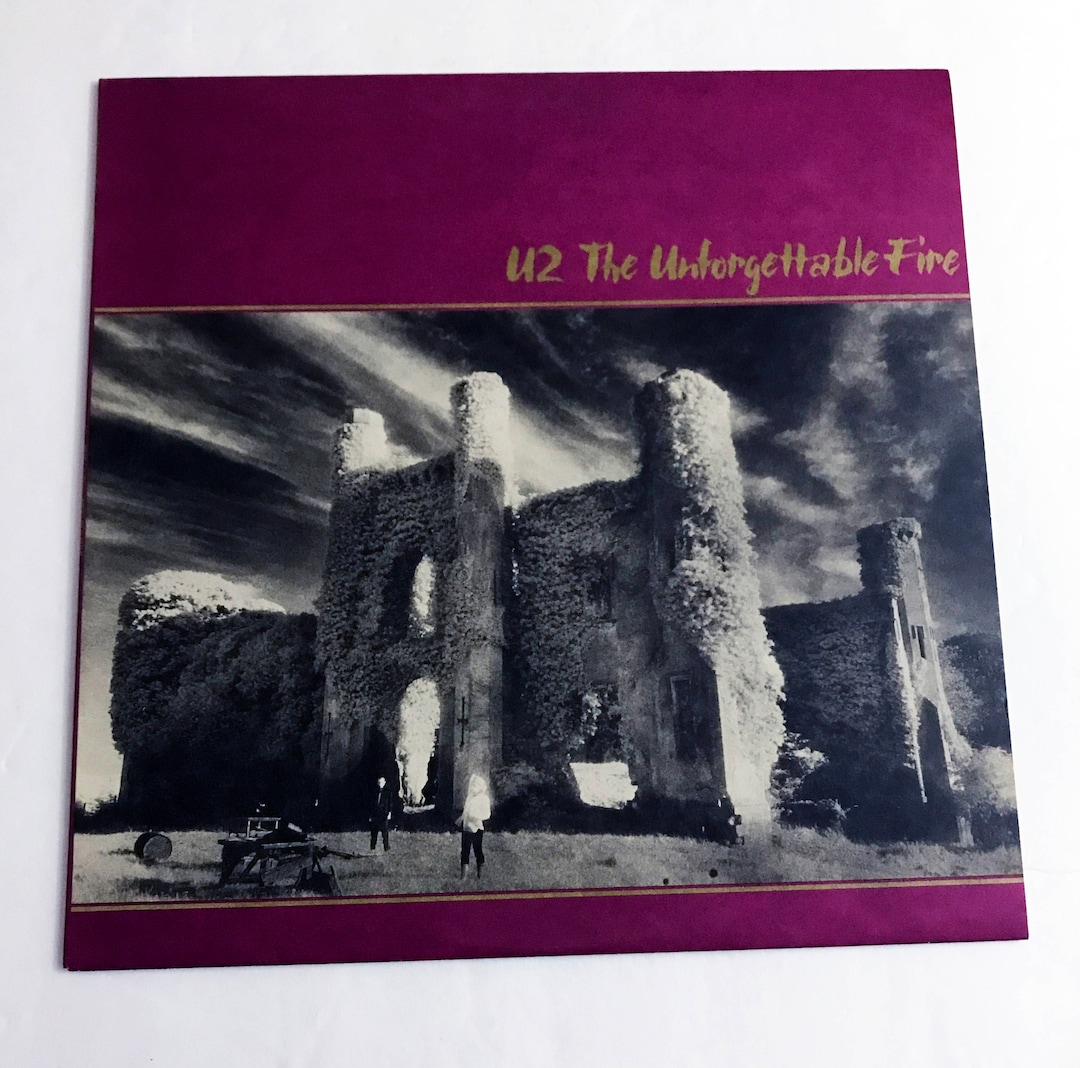 Vintage Original U2 the Unforgettable Fire LP With Liner Record