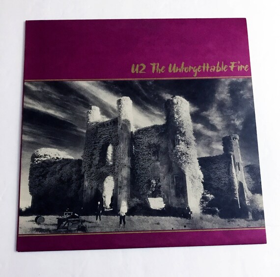 Vintage Original U2 the Unforgettable Fire LP With Liner Record